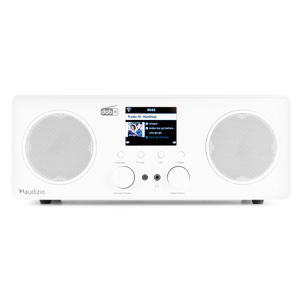 Bari WIFI Stereo Radio with DAB+ White Audizio