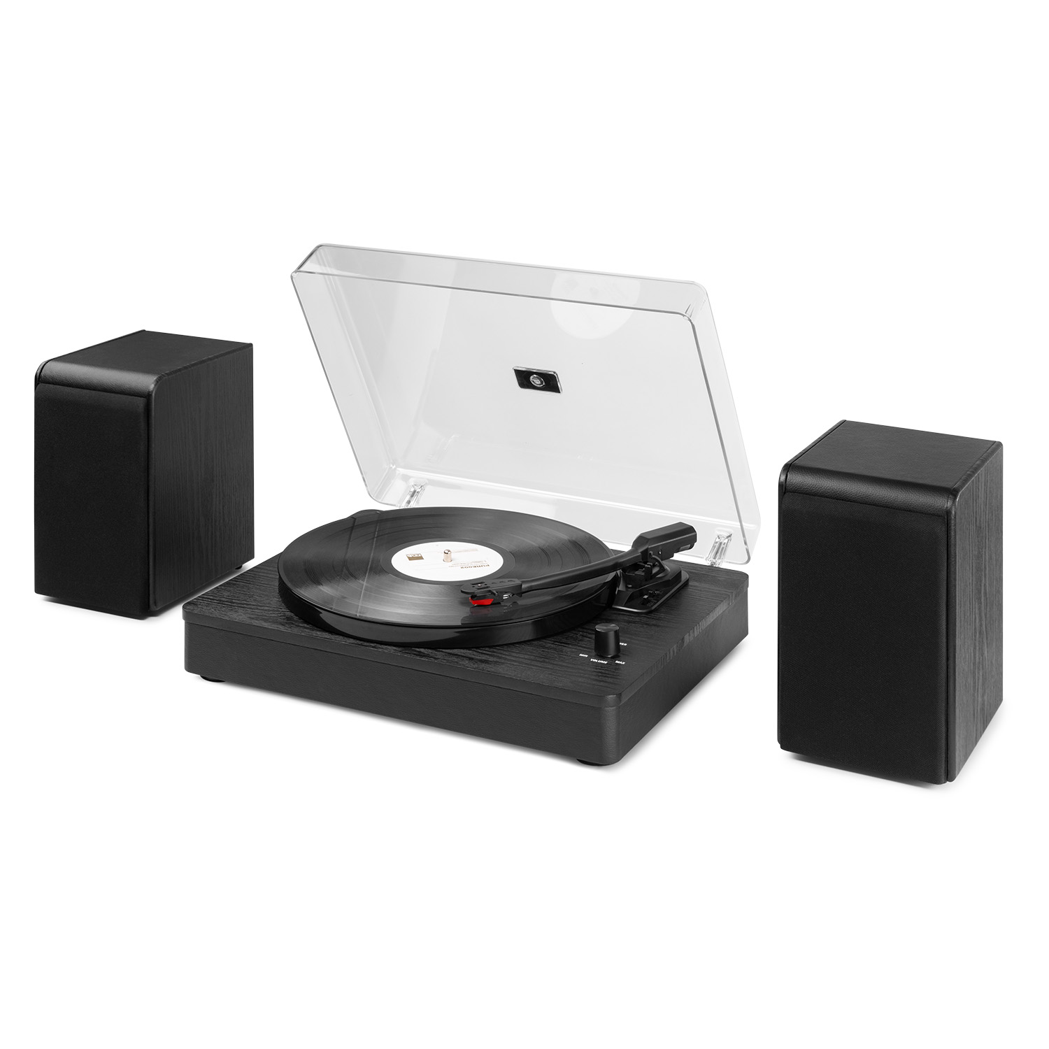 RP330D Record Player HQ with speakers Dark Wood Audizio