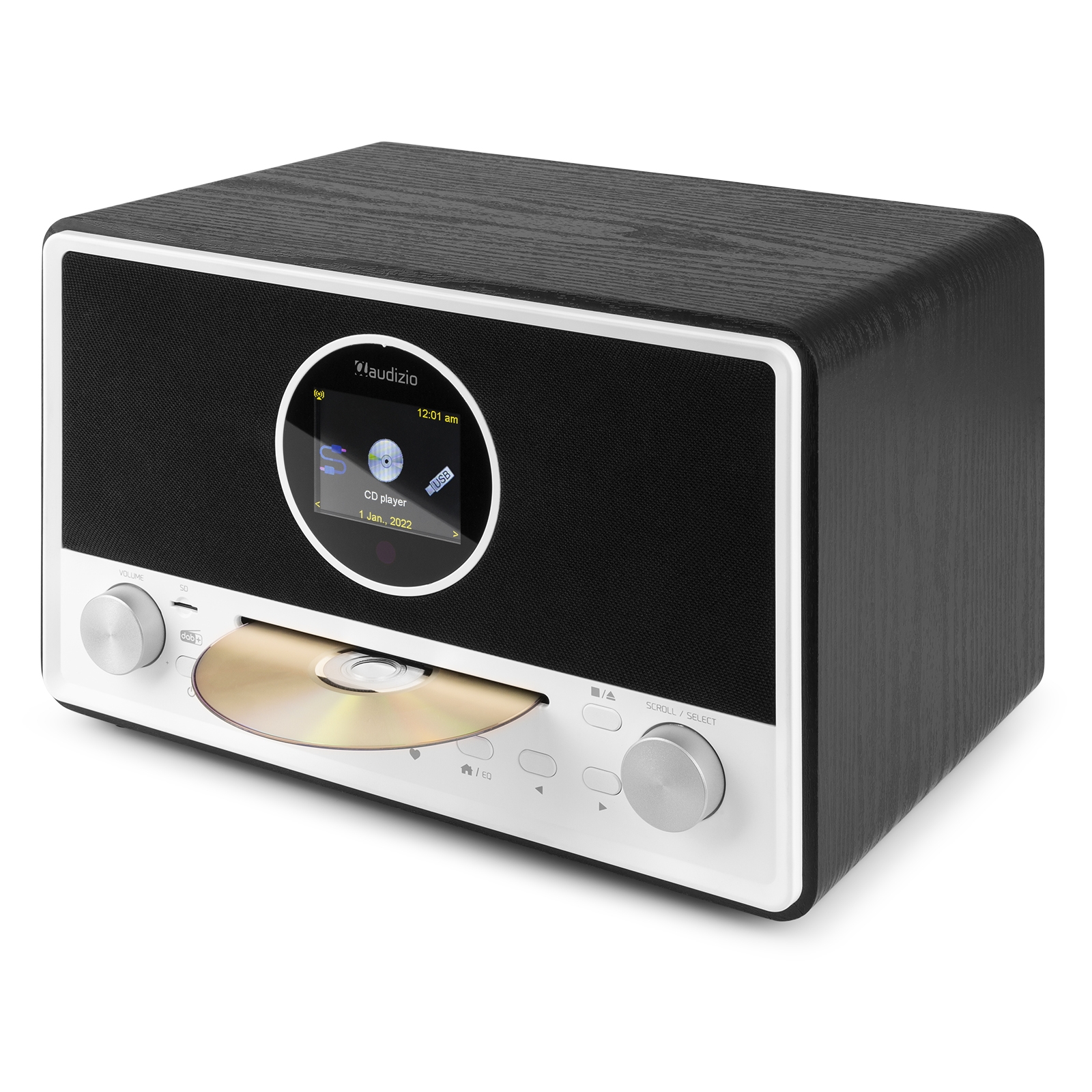 Lucca Radio with DAB+ and CD Player Black Audizio