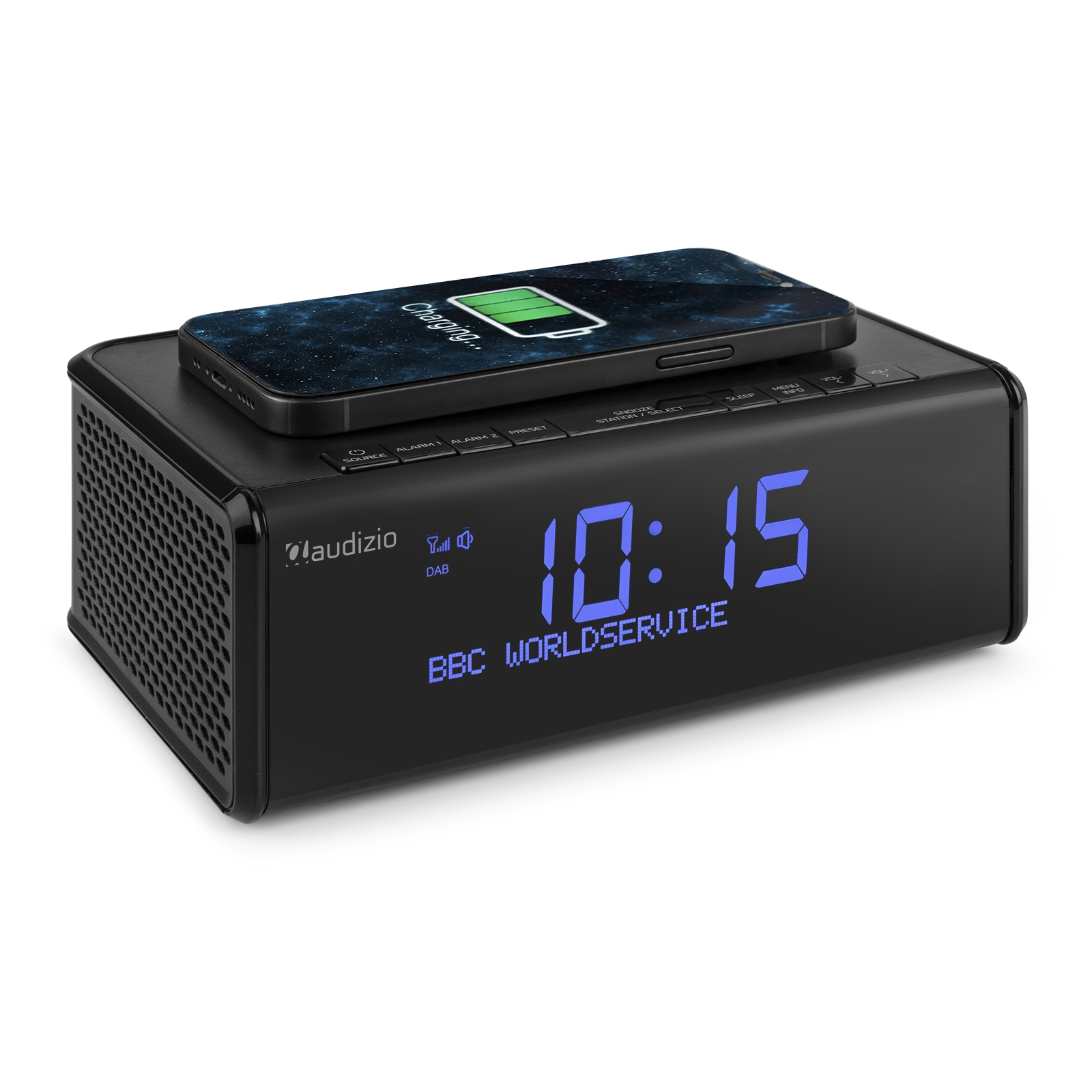 Cuneo Clock Radio DAB+ with wireless charging – Audizio