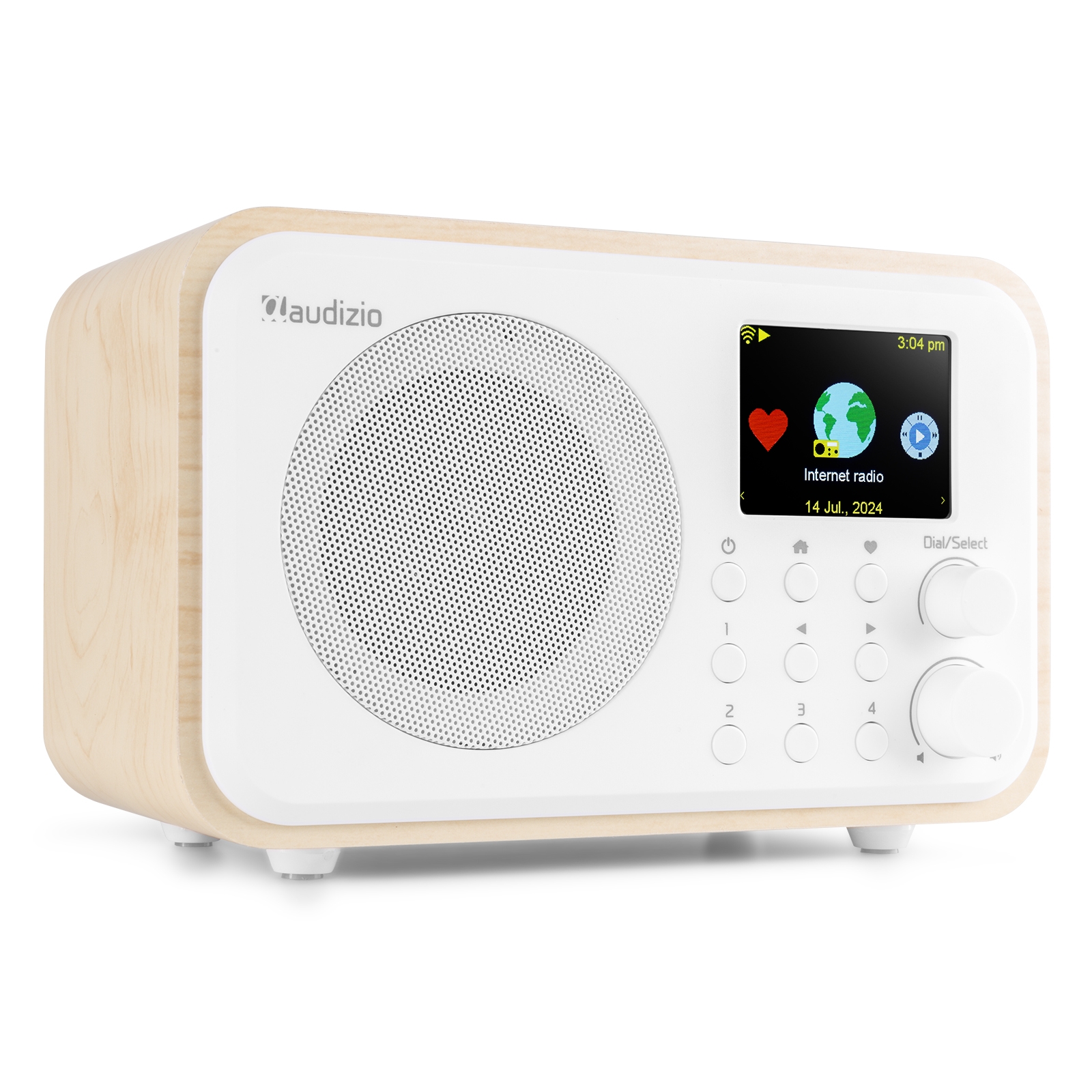 Vicenza WIFI Internet Radio with DAB+ and Battery White – Audizio