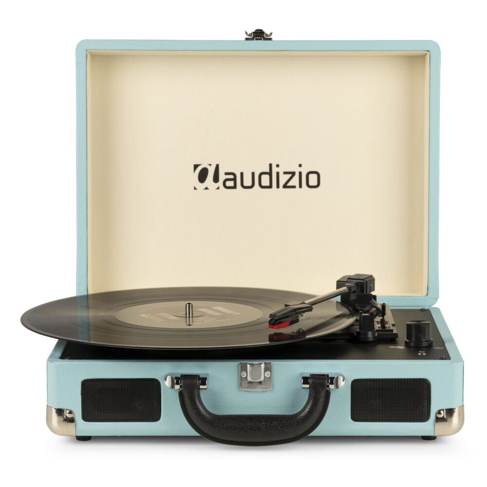 RP114BL Record Player Briefcase Blue – Audizio