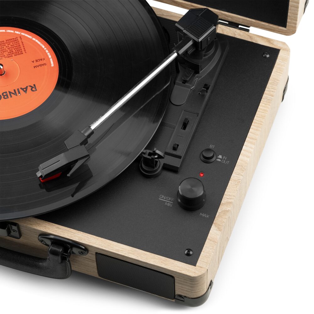 RP116LW Record Player Briefcase with BT In/Out – Audizio