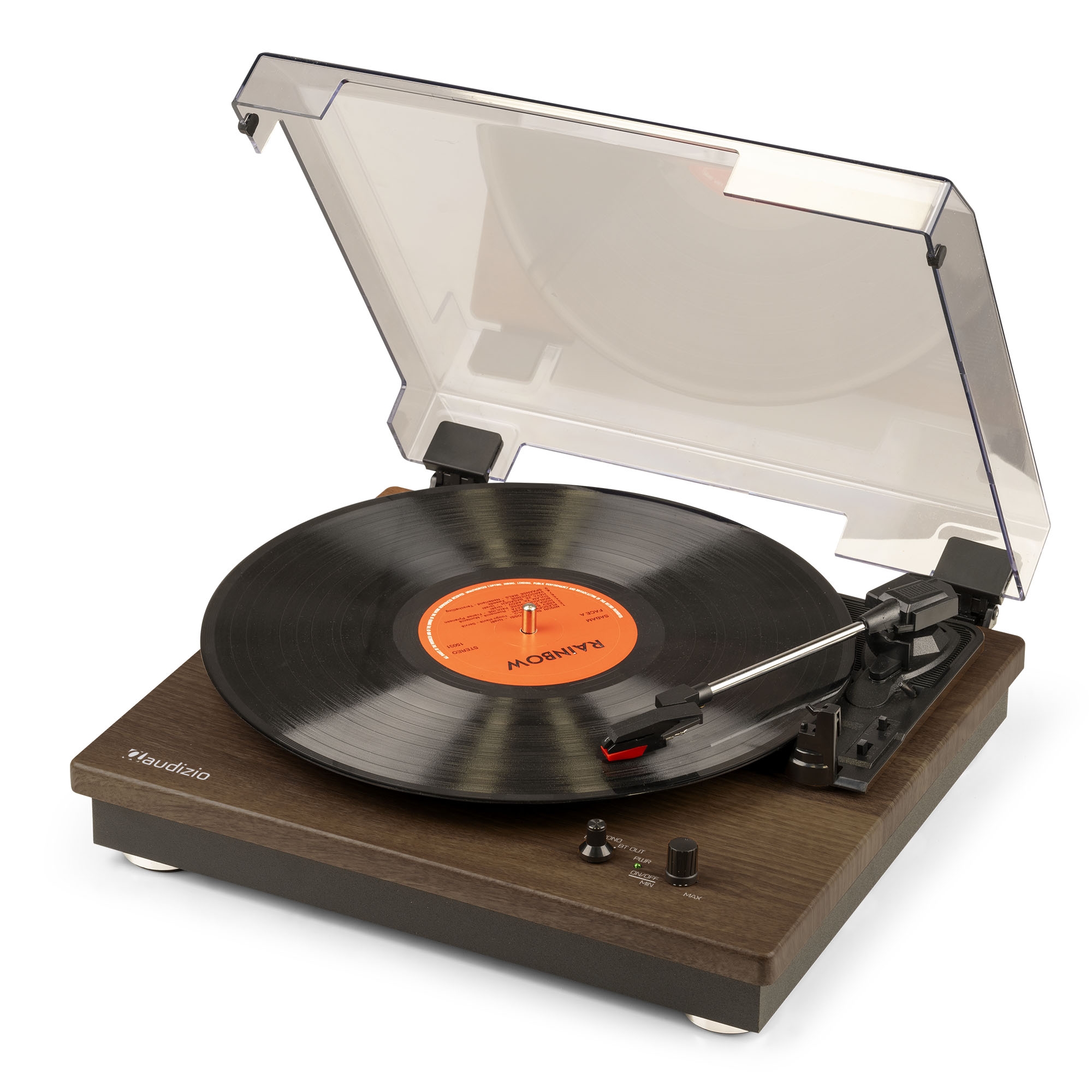 RP112D Record Player BT in/out Dark Wood – Audizio