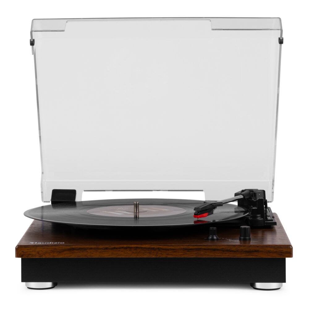 RP112D Record Player BT in/out Dark Wood – Audizio