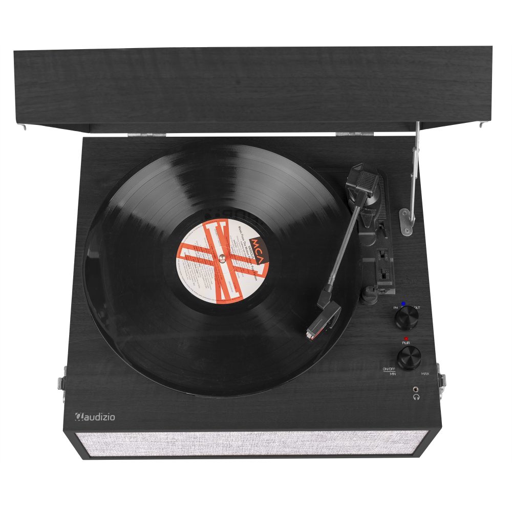 Fremont Record Player with Stand Black – Audizio