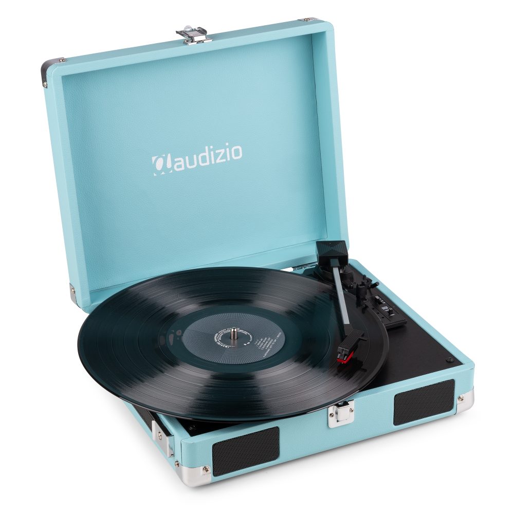 RP111BL Record Player Briefcase Blue – Audizio