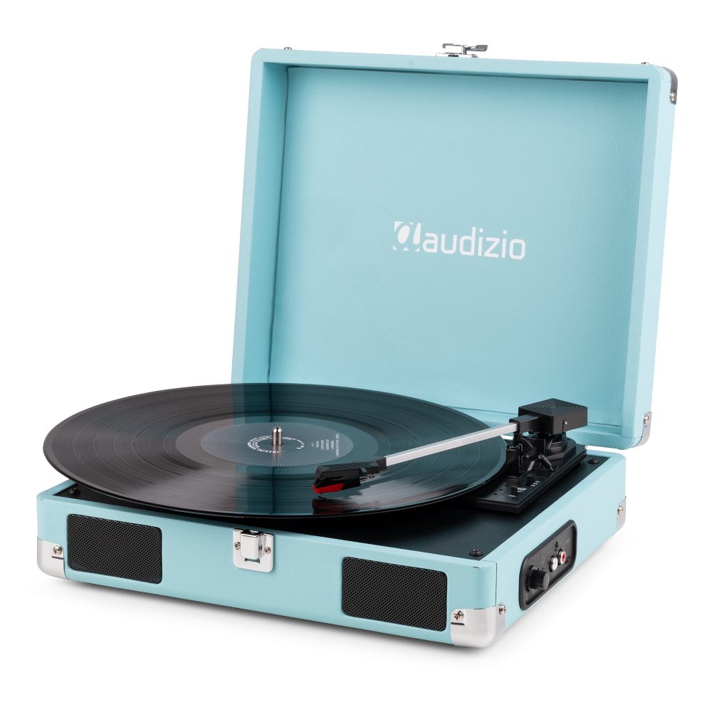 RP111BL Record Player Briefcase Blue – Audizio