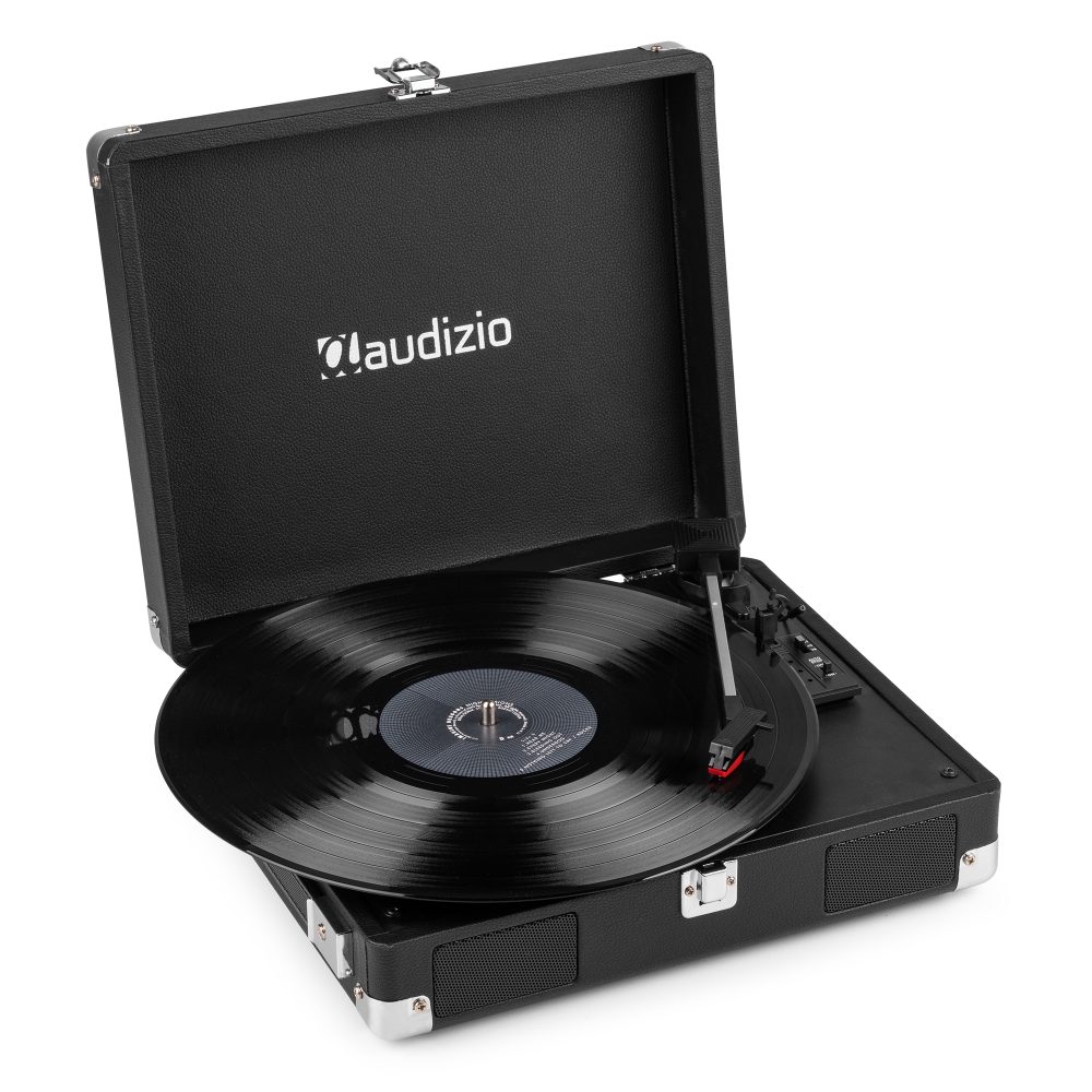 RP111BK Record Player Briefcase Black – Audizio