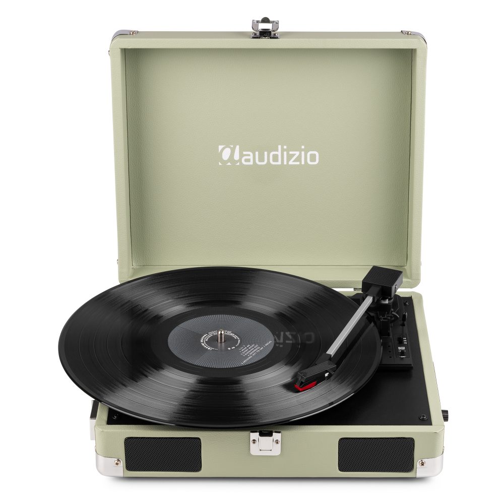 RP111G Record Player Briefcase Green – Audizio