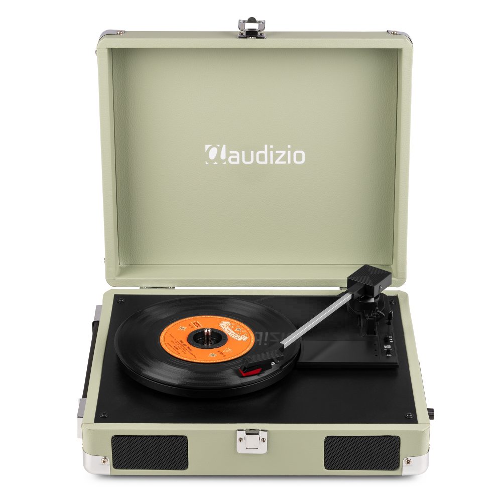 RP111G Record Player Briefcase Green – Audizio