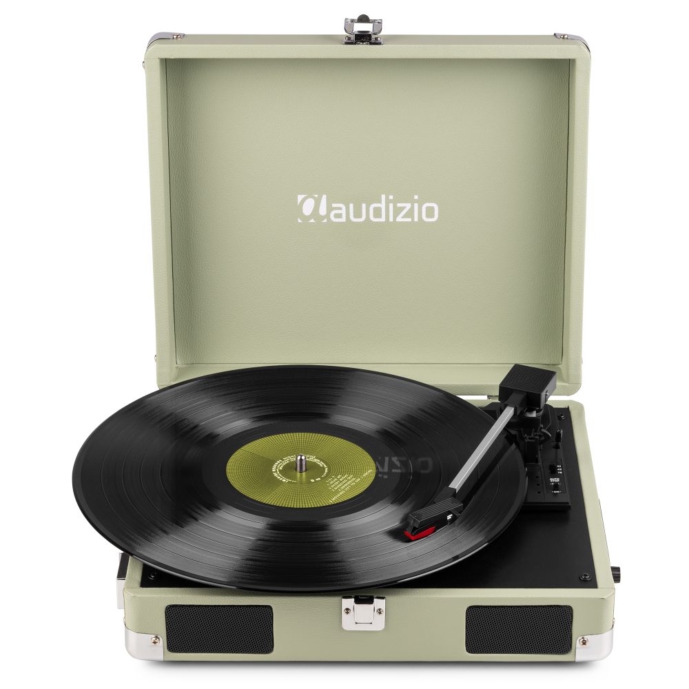RP111G Record Player Briefcase Green – Audizio