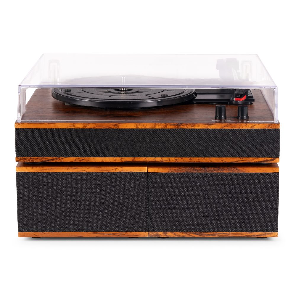 Tupelo Record Player Set BT with 2 Speakers Wood – Audizio