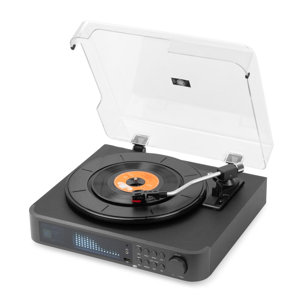 Norfolk Record Player Set with Speakers and DAB Tuner – Audizio